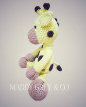 Load image into Gallery viewer, Meet Alex the Giraffe! Handmade Crochet Maddy Giraffe Gift Box