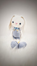 Load image into Gallery viewer, Handmade Crochet Blue Bunny Gift Box
