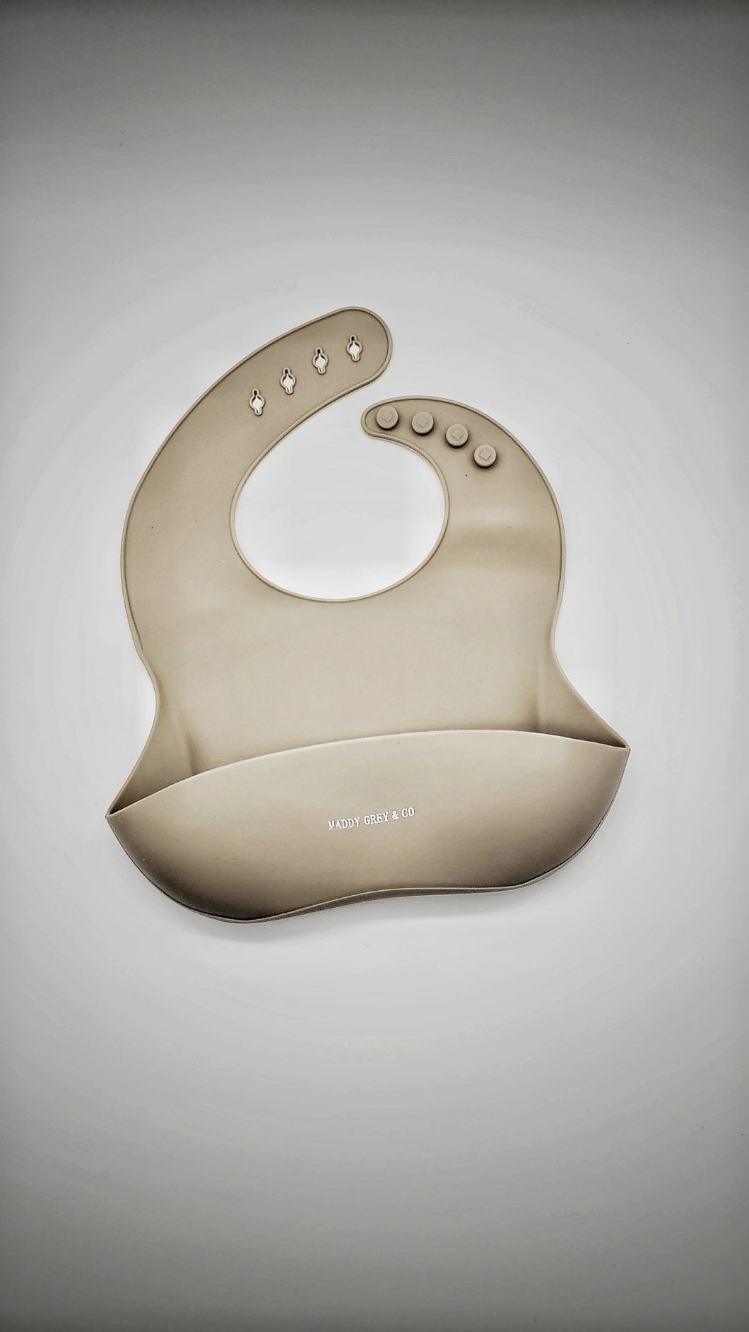 Maddy Grey Silicone Bib